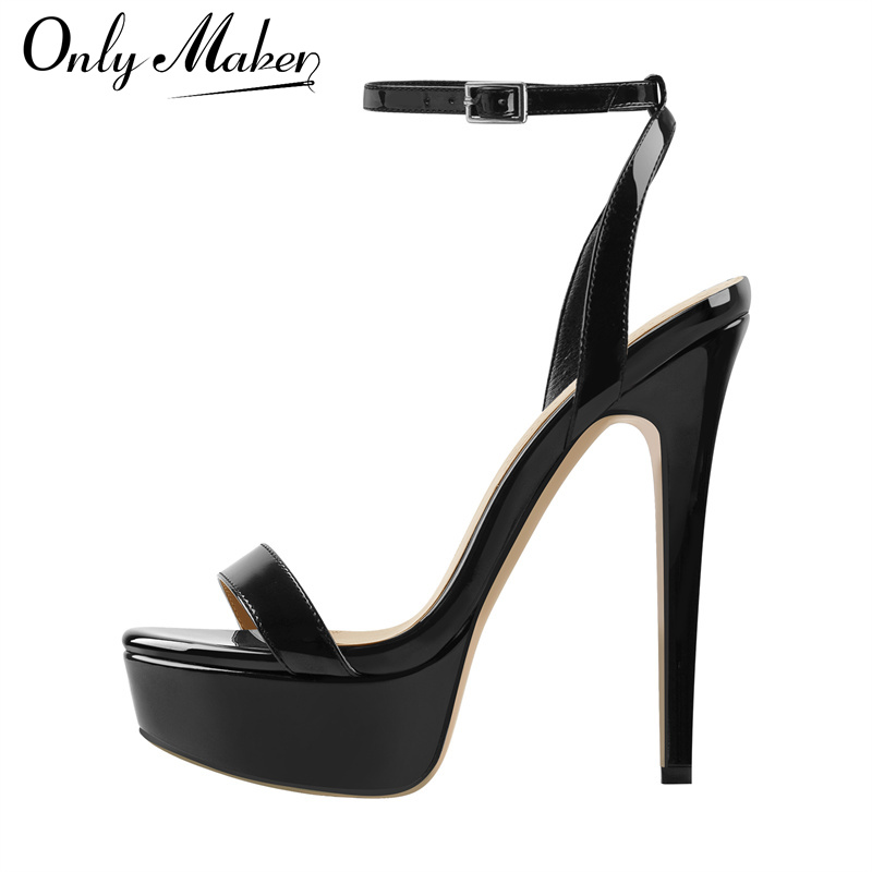 Ankle Strap Heels - Onlymaker Women Platform Stiletto High Heels