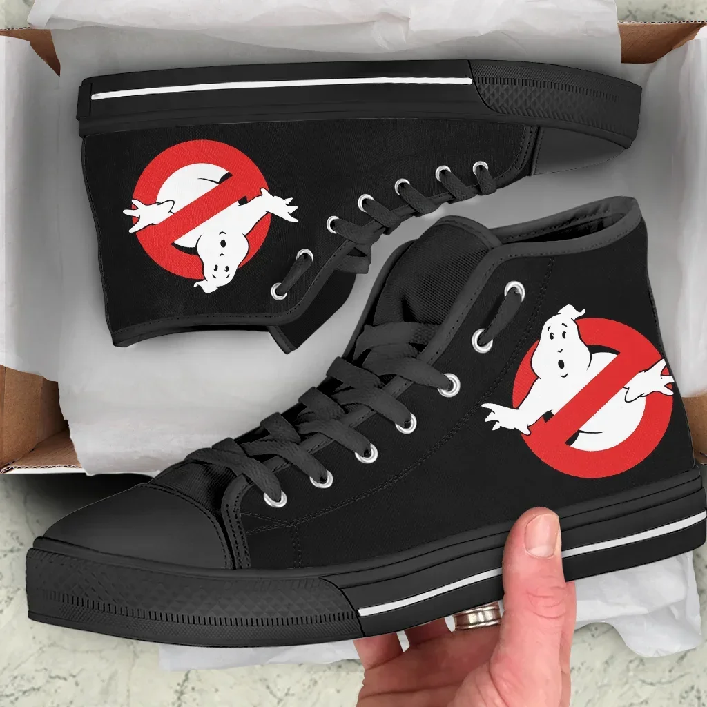 Women Shoes Logo - Hot Ghostbusters Logo Man Woman Canvas