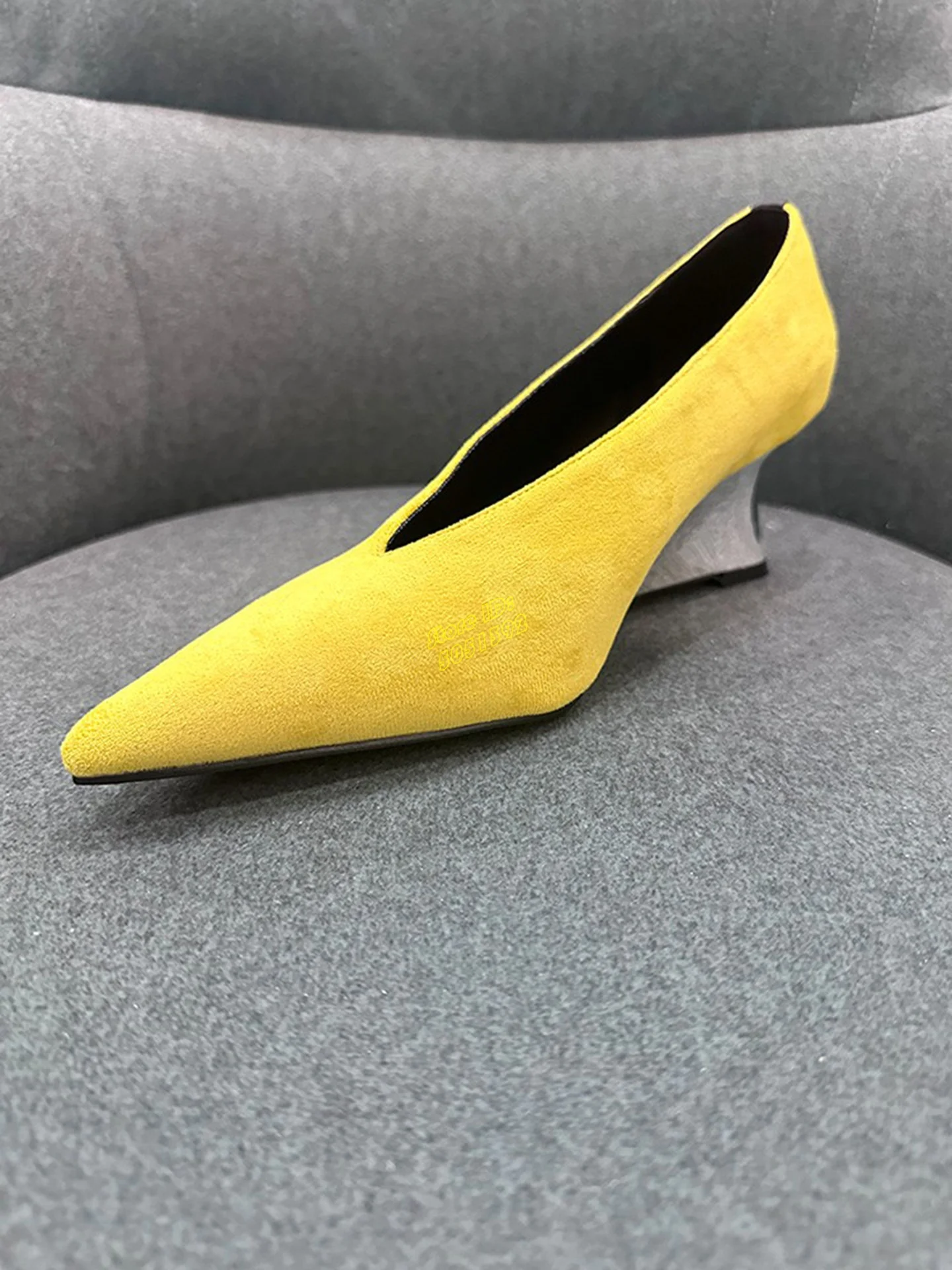 Yellow Suede Slip On Pumps Wed - Women'S Shoes Burgundy ulasan dan harga