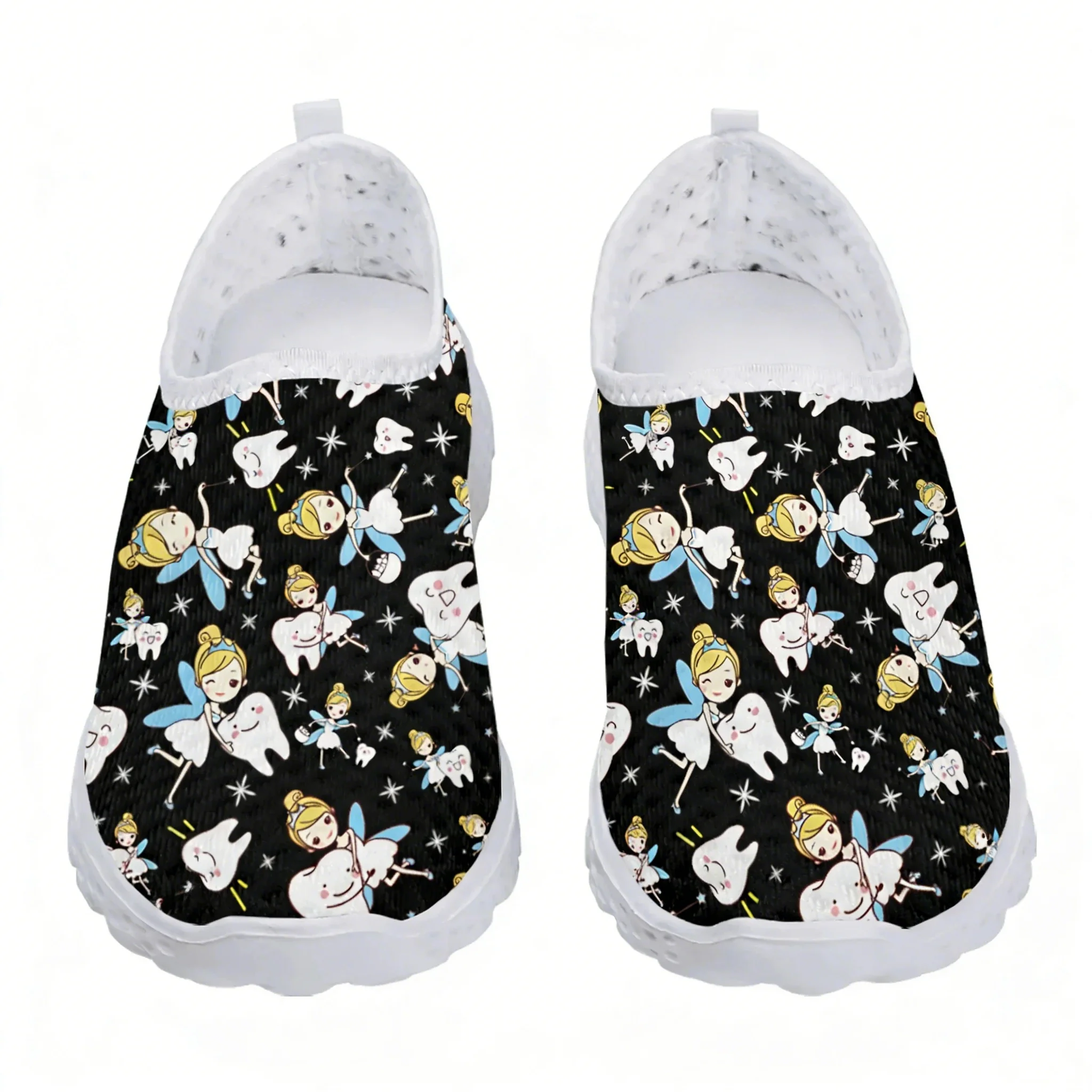 Cute Cartoon Nurse Elf/Teeth M - Women Shoes Tennis ulasan dan harga