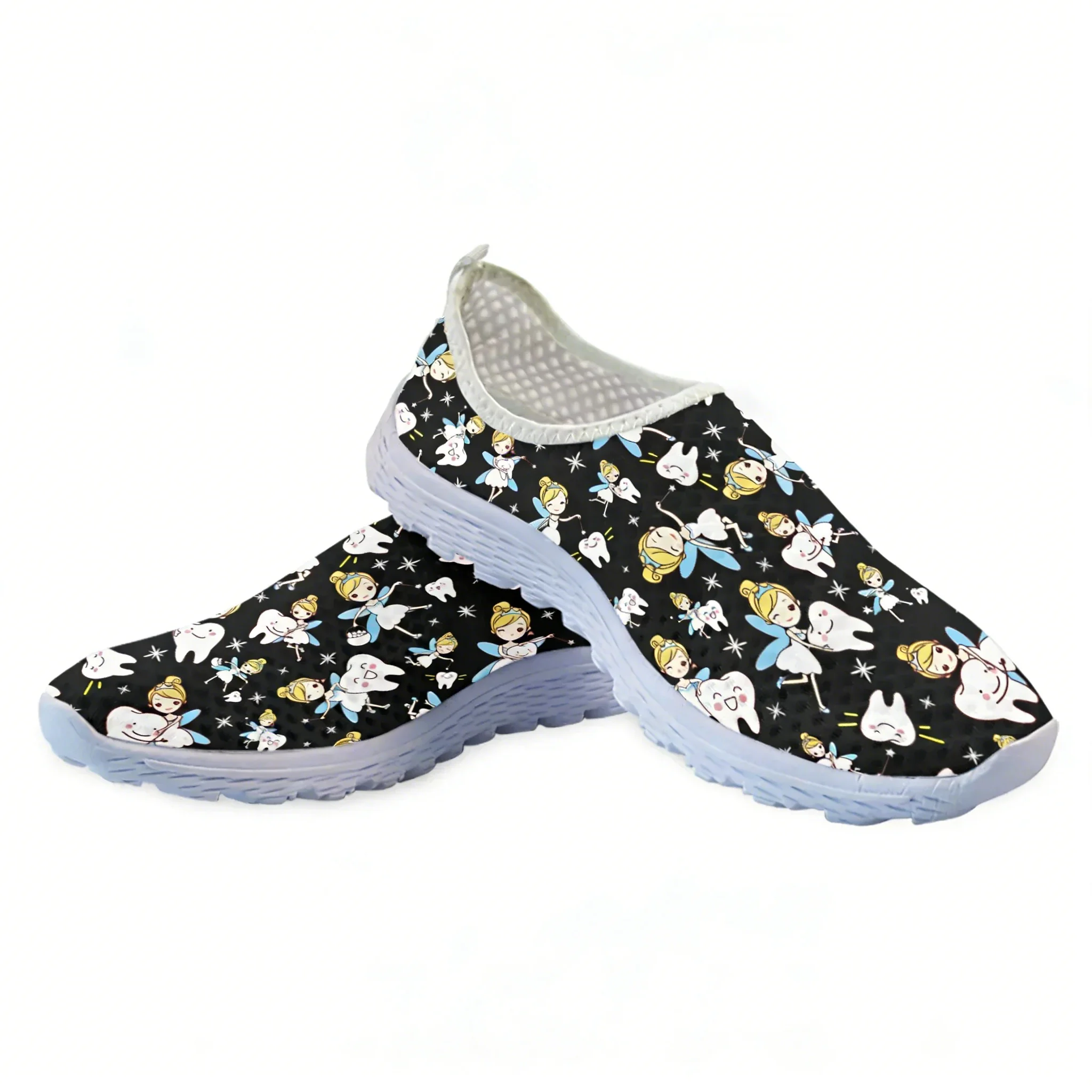 Cute Cartoon Nurse Elf/Teeth M - Women Shoes Tennis ulasan dan harga