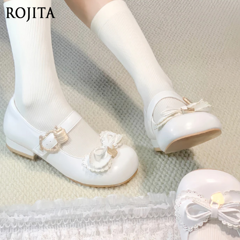 Women's Shoes Bowknot Lolita S - Ankle Strap Heels ulasan dan harga