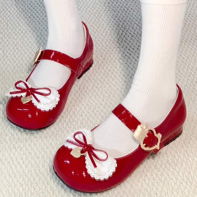 Women's Shoes Bowknot Lolita S - Ankle Strap Heels ulasan dan harga