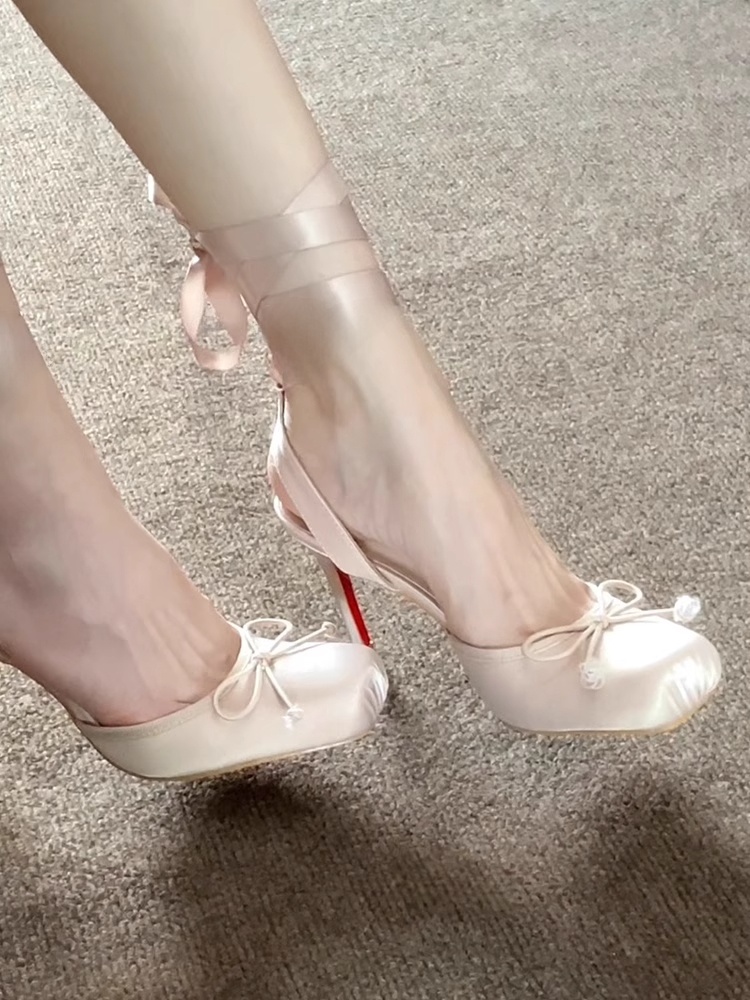 Elegant Red Bottom Silk Ribbon - Women'S Shoes Red Bottoms ulasan dan harga