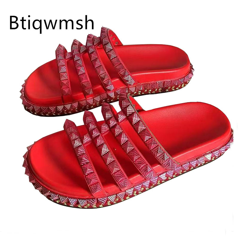 Red Rivet Studded Gladiator Sa - Women'S Shoes Red Bottoms ulasan dan harga