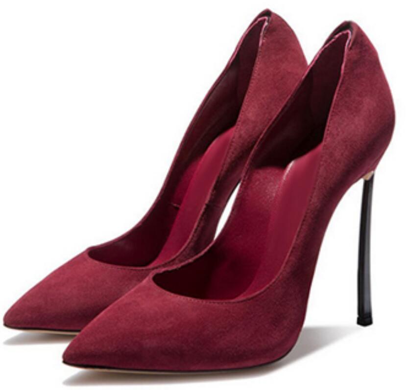 Women Pointed Toe  Blade Pumps - Women'S Shoes Burgundy ulasan dan harga