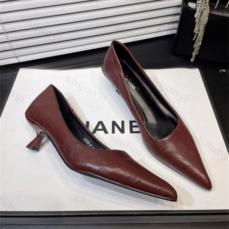 Women's High Heels Patent Leat - Women'S Shoes Burgundy ulasan dan harga