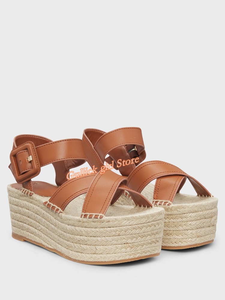 Platform Cross Strap Sandals A - Women'S Shoes Burgundy ulasan dan harga