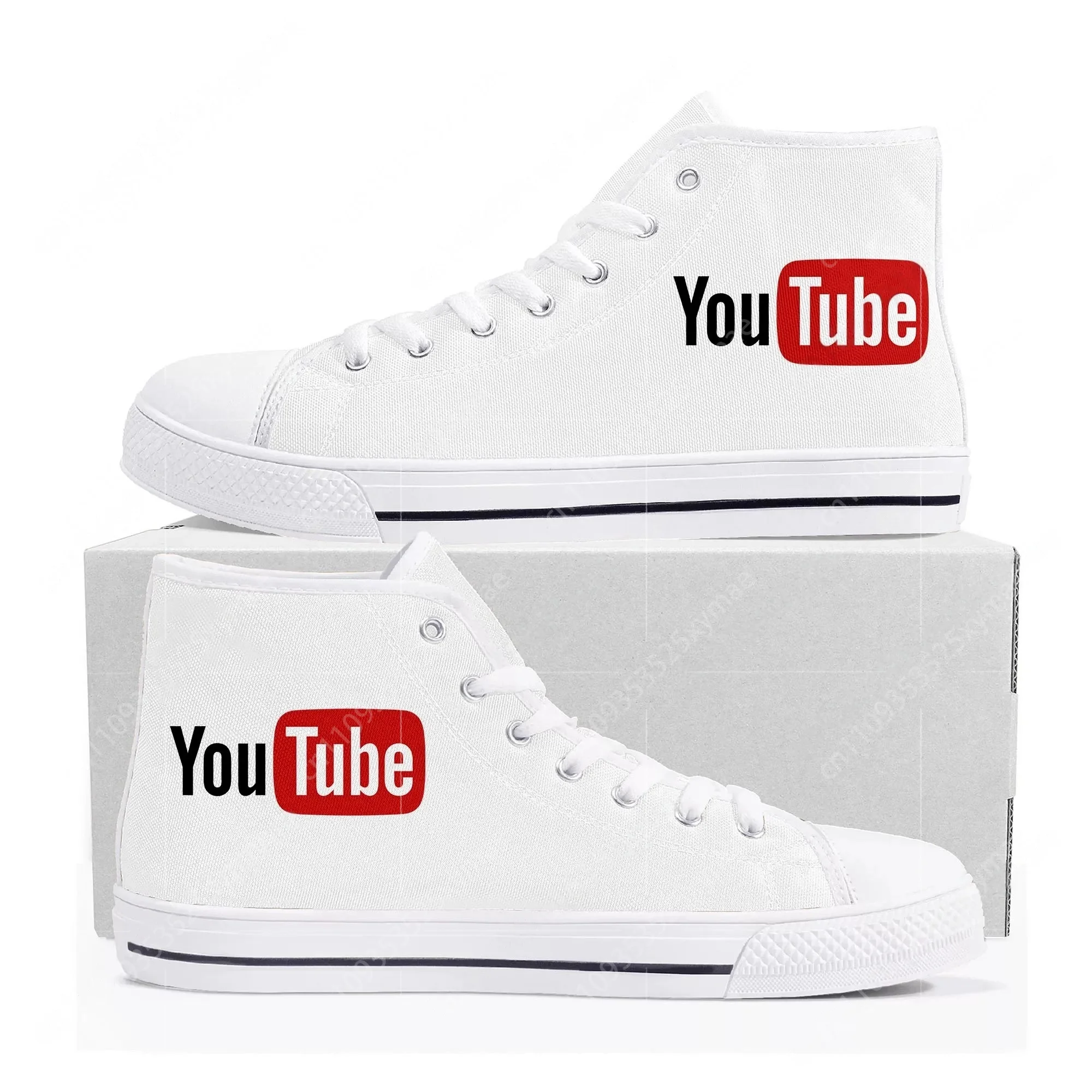 YouTube Logo Design High Top H - Women Shoes Logo ulasan dan harga