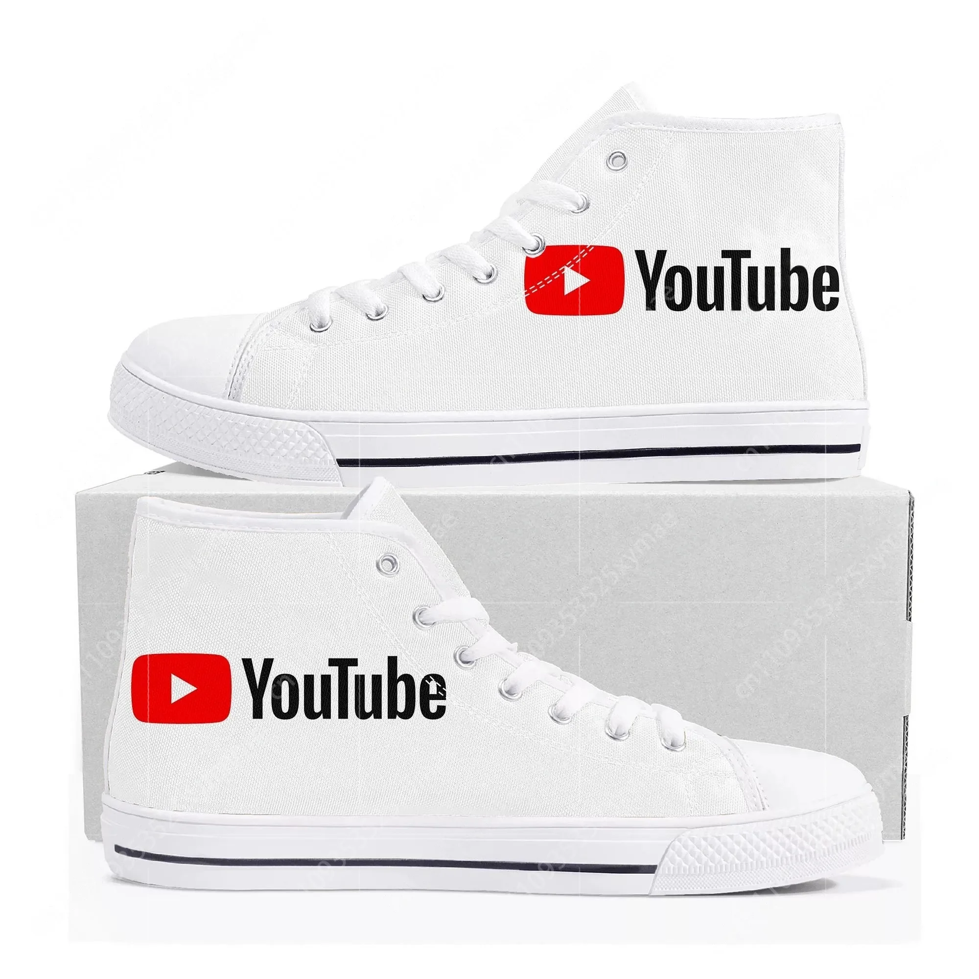 YouTube Logo Design High Top H - Women Shoes Logo ulasan dan harga