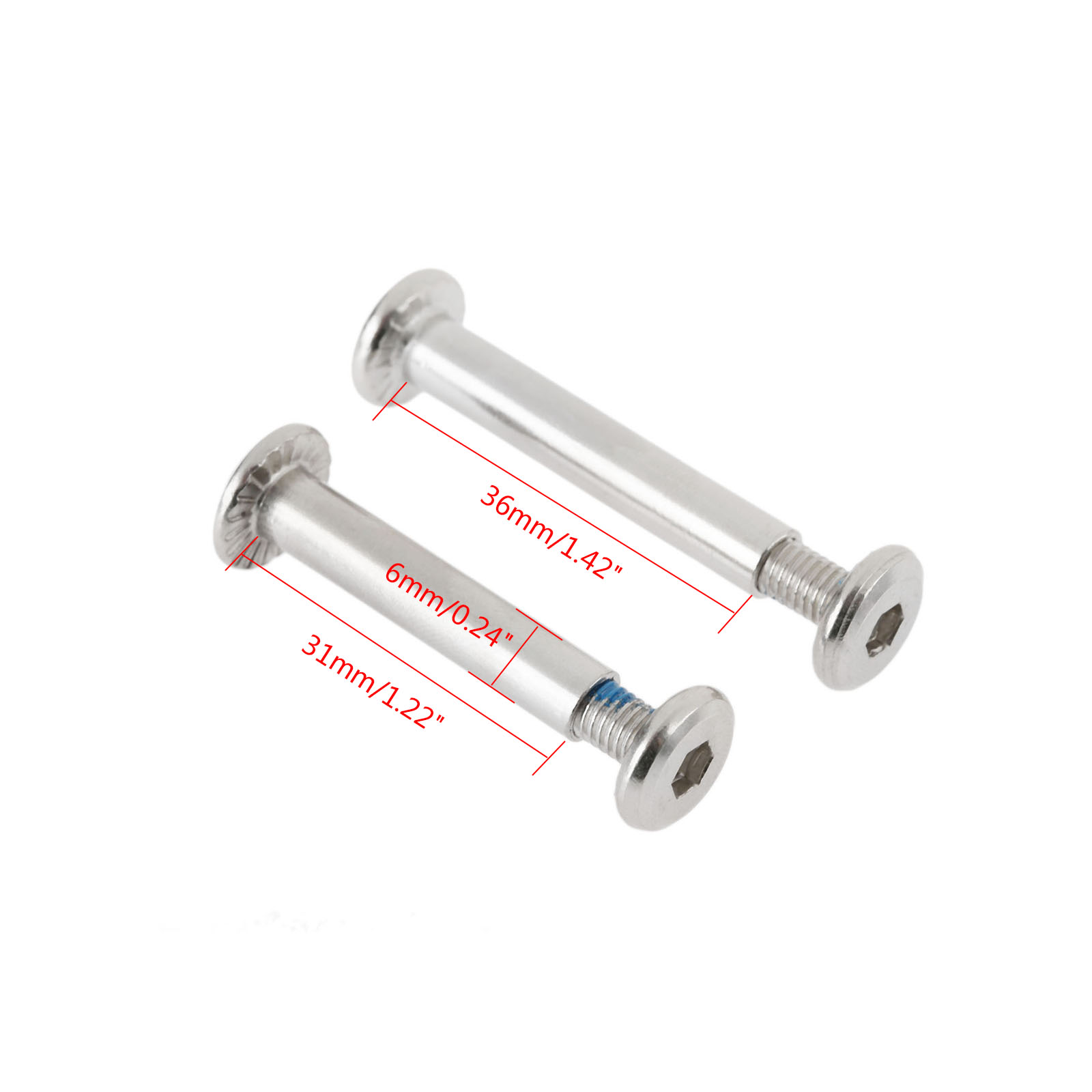 10Pcs Roller Skates Parts Axle - Women Shoes Qc ulasan dan harga