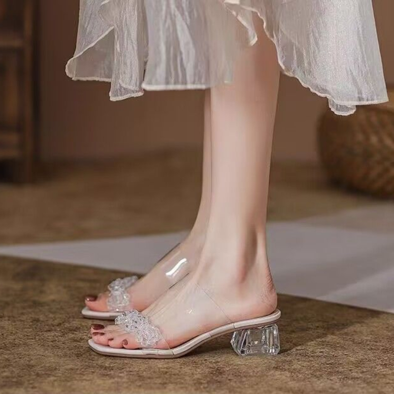 Slides Rhenstone Summer Crysta - Women Shoes Ysl ulasan dan harga